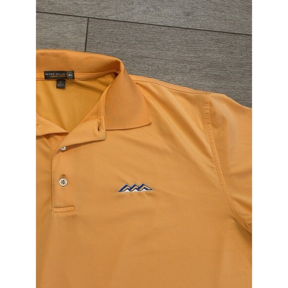Peter Millar Summer Comfort Desert Mountain Golf Polo Large Preppy Casual - Picture 2 of 8